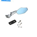 Mirror ホンダの汚れの自転車のための2×オートバイのサイドミラーガラスのプラスチックダイヤモンドフィット 2 x Motorcycle Side Mirror Glass Plastic Diamond Fit For Honda Dirt Bikes