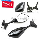 Mirror モーターサイクルLEDターン信号バックミラー2003-2005 2007-10 Motorcycle LED Turn Signal Rearview Mirrors for Honda CBR600RR 2003-2005 2007-10