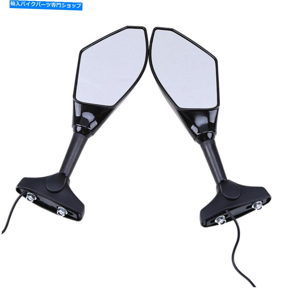 Mirror 2倍オートバイリサイブミラーユニバーサルフィットホンダ川崎スズキストリートバイク 2x Motorcycle Rearview Mirrors Universal Fit Honda Kawasaki Suzuki Street Bikes
