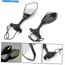 Mirror LEDミラーは川崎ZX636 ZX6R NINJA ZX10R ZZR1200 ER-6F Z750S 98-08 LED Mirrors Fits Kawasaki ZX636 ZX6R Ninja ZX10R ZZR1200 ER-6F Z750S 98-08