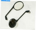 Mirror ロイヤルエンフィールド弾クラシック350cc 500ccサイドリアビューミラーセットマットブラック Royal Enfield Bullet Classic 350cc 500cc Side Rear View Mirror Set Matt Black