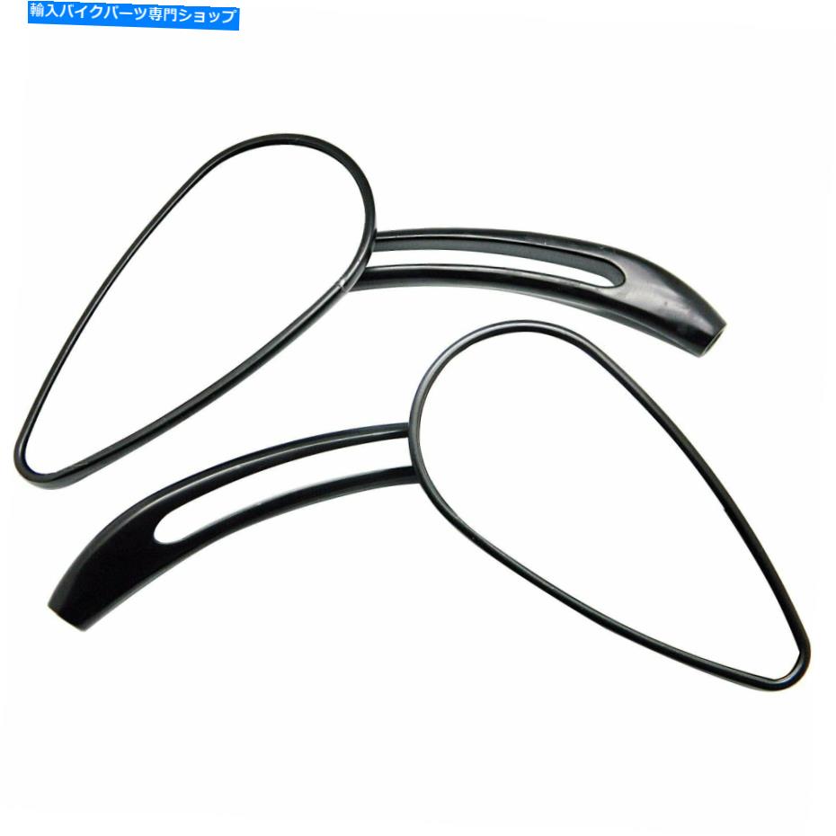 Mirror ホンダシャドウラットリフレ250のための黒い3 d頭蓋骨の涙の鏡 Black 3D Skull TearDrop Mirror..