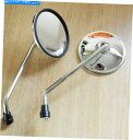 Mirror サイドリアビューミラーセットクロームフィットロイヤルエンフィールドクラシック&ヤマハRX100 Side Rear View Mirror Set...