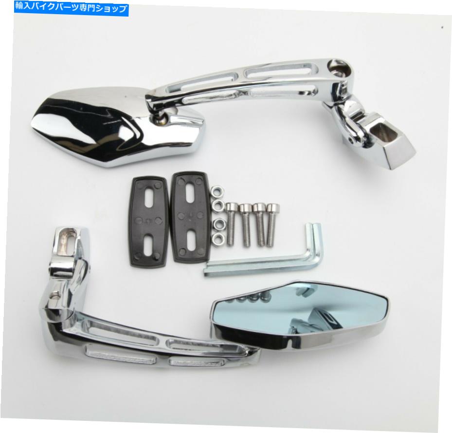 Mirror YAMAHA YZF R6 R1ホンダCBR600RRオートバイクロームレースリアーバーミラー For Yamaha YZF R6 R1 Honda CBR600RR Motorcycle Chrome Race Rearview Mirrors Kits