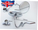 Mirror 鏡の上のユニバーサル7/8 "のクランプ左または右のカスタムバイクカフェレーサースクーター UNIVERSAL 7/8" CLAMP ON MIRROR LEFT OR RIGHT CUSTOM MOTORBIKE CAFE RACER SCOOTER
