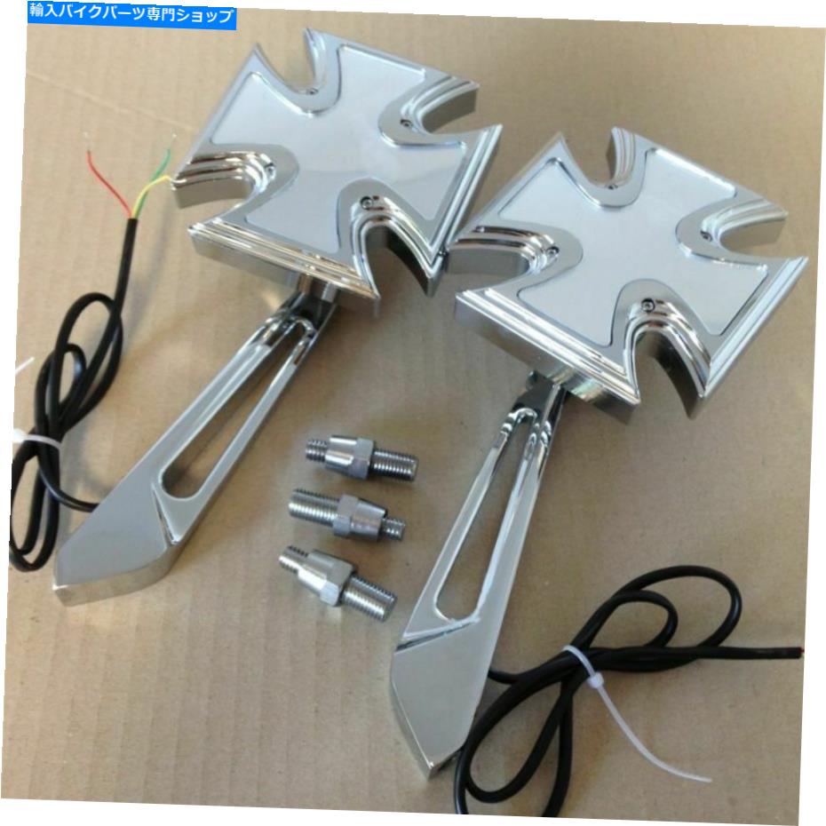 Mirror ハーレーエレクトロスポーツスターストリートグライドライダー用Siganl統合ミラーを回す Turn S..