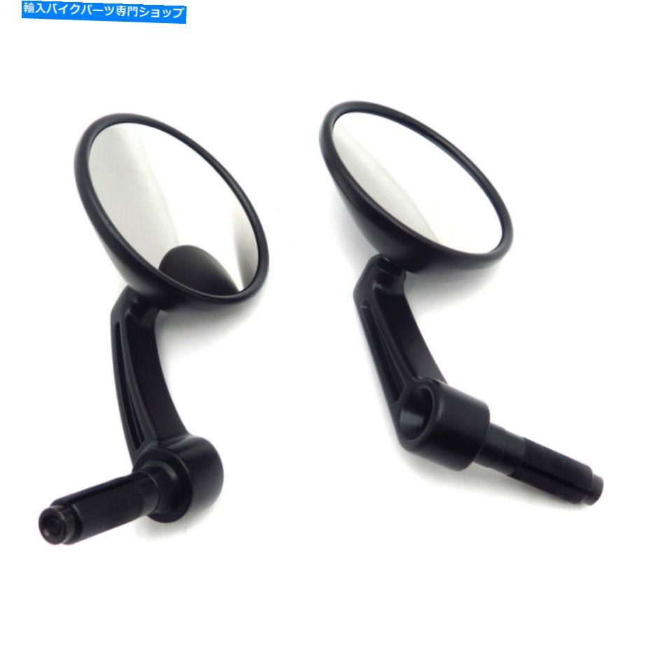 Mirror 鈴木巡洋艦とチョッパーのためのオートバイ7/8 "ハンドルバーエンドミラー Motorcycle 7/8" Han..
