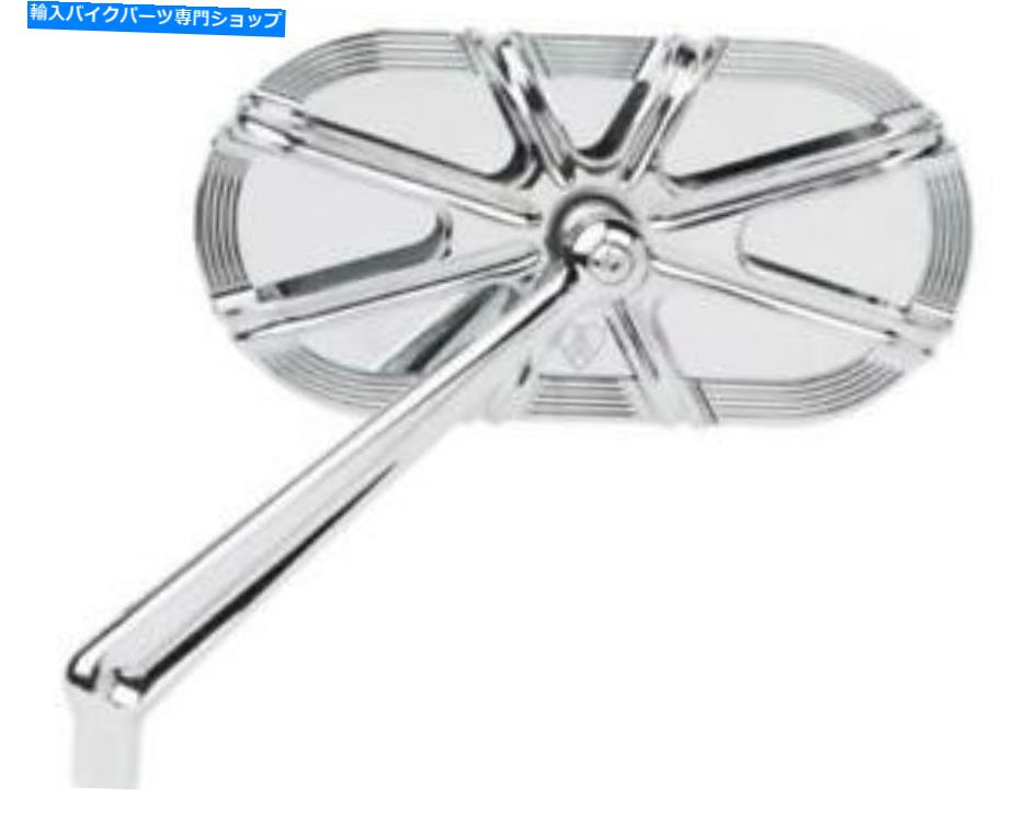Mirror Arlen Ness 13-161ケージシリーズ10ゲージミラー - 左 - クロム Arlen Ness 13-161 Caged Serie..