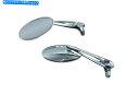 Mirror クライダキントライデット凸面鏡W / 9 "ハーレー&メートルクチックのための茎腕 Kuryakyn Trident Convex MIrror w/ 9" Stem Arm for Harley & Metric Chrome