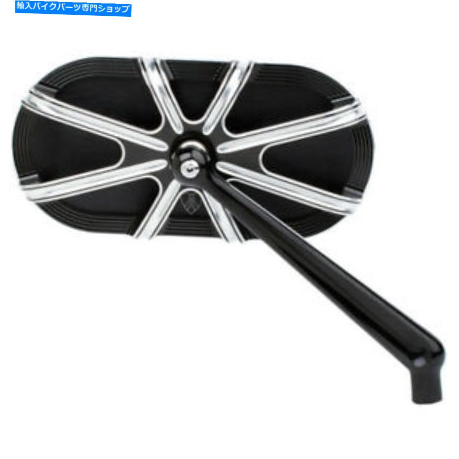 Mirror Arlen Ness 10ゲージミラー - ブラック - 13-162 Arlen Ness 10 Gauge Mirror - Black - Right | 13-162