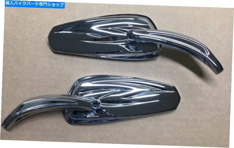 Mirror Harley Sportster Dyna SoftailのためのChrome 6 