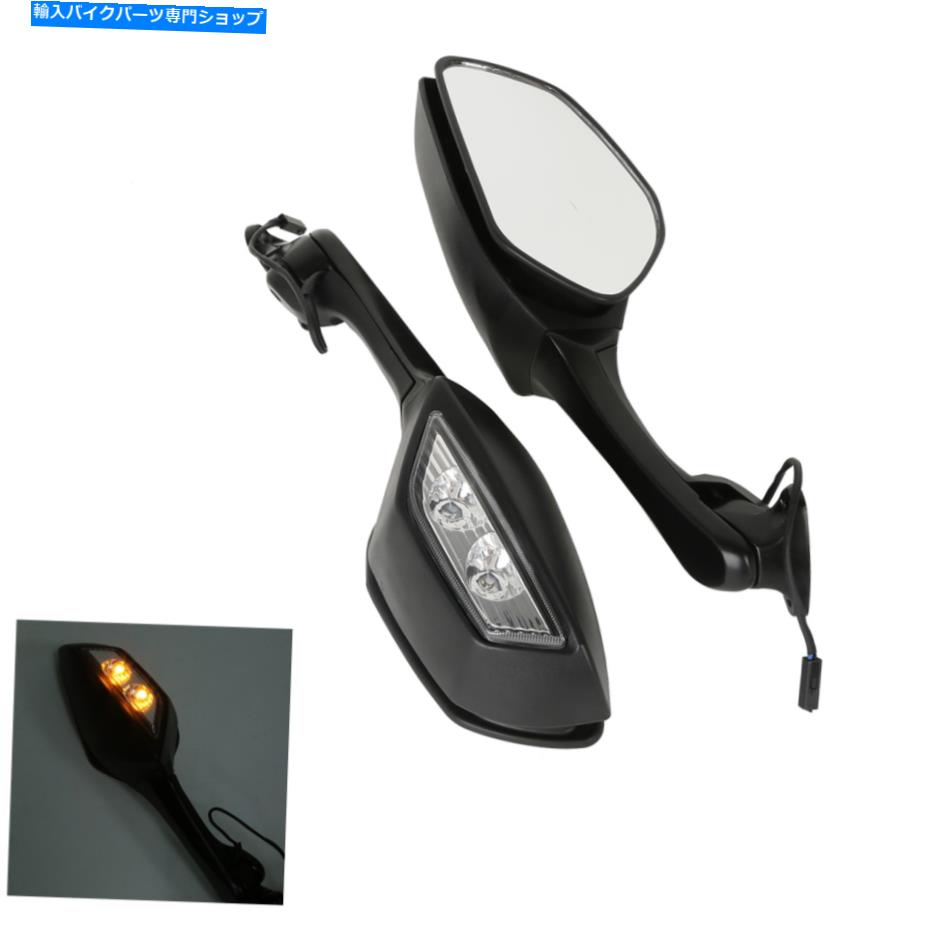 Mirror ブラックリアビューミラーW /ターンシグナルkawasaki ninja zx10r 11-15 H2 14 Black Rear View Mirrors W/Turn Signals Fit For Kawasaki Ninja ZX10R 11-15 H2 14