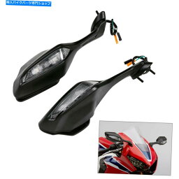 Mirror モーターサイクルリアビューミラーLEDターンシグナルがホンダCBR1000RR 2017-2019のためのフィット Motorcycle Rear View Mirrors LED Turn Signals Fit For Honda CBR1000RR 2017-2019