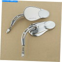 Mirror Harley Dyna Street Bob SportsterツーリングのためのChrome 8mm背面図サイドミラー Chrome 8mm Rear View Side Mirrors For Harley Dyna Street Bob Sportster Touring