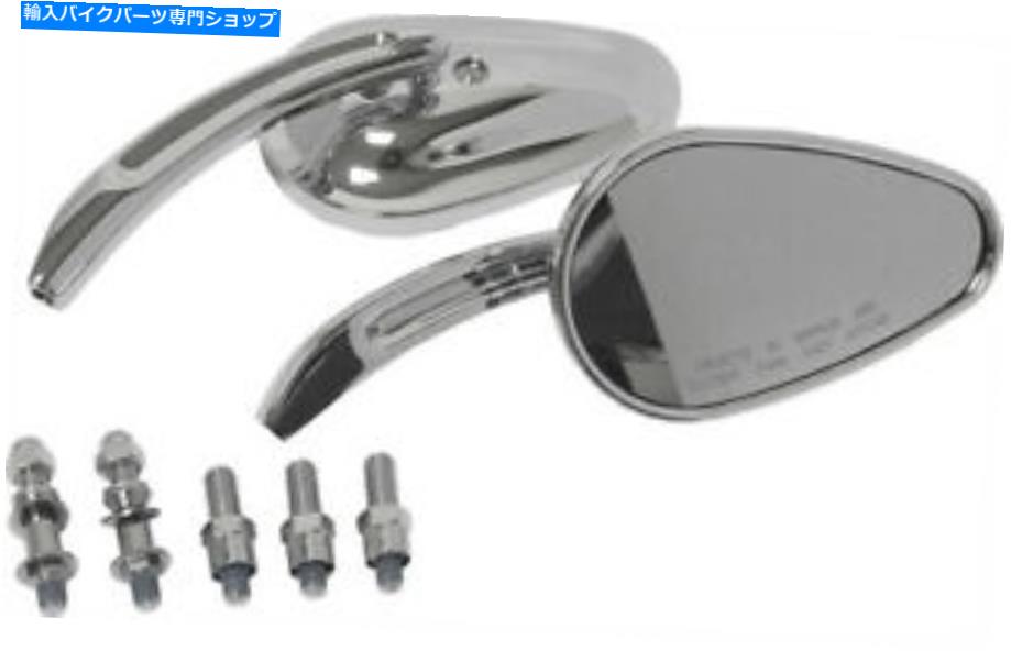 Mirror ハードドライブテーパーカスタムキャストミラークローム18-130 Harddrive Tapered Custom Cast Mirror Chrome 18-130