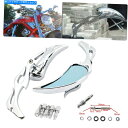 Mirror ハーレーオートバイクルーザーチョッパーカスタムのためのペアクロームフレームリサイブミラー PAIR CHROME FLAME REARVIEW MIRRORS FOR HARLEY MOTORCYCLES CRUISER CHOPPER CUSTOM