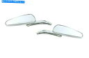 Mirror V-Fファクター47066 Chromeハンドルバーマウント右＆左ミラーセットハーレーユニバーサル V-Factor 47066 Chrome Handlebar Mounted Right Left Mirror Set Harley Universal