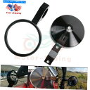 Mirror ATVクワッド4.75「1.75」の丸型リアビューミラークランプポラリスRZRレンジャー ATV Quad 4.75" Round Side Rear View Mirrors For 1.75" Clamp Polaris RZR Ranger