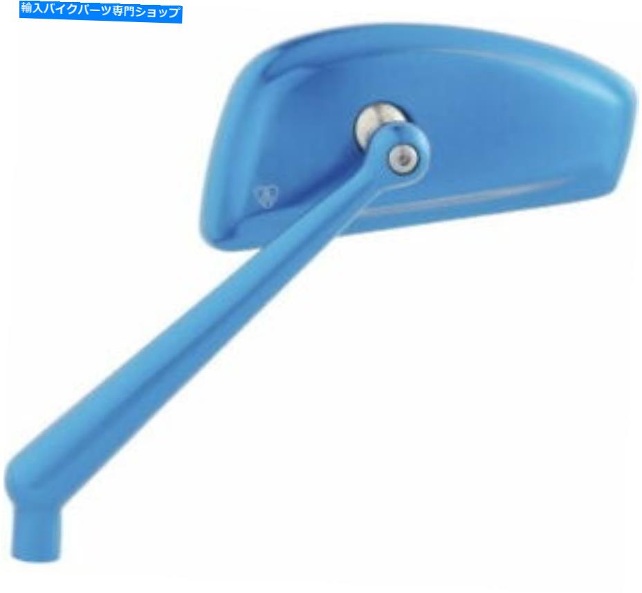 Mirror Arlen Ness Tearchop Mirrors Blue 510-012 Arlen Ness Tearchop Mirrors Blue Left 510-012