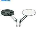 Mirror Arlen Ness Black Stealth IIミラーミラーセットハーレースポーツスターソフトスターボバー Arlen Ness Black...