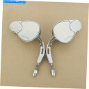 Mirror Chrome 8mmリアビューサイドミラーフィットハーレーダイナファットボーイスポーツスターツーリング Chrome 8mm Rear View Side Mirrors Fits For Harley Dyna Fat Boy Sportster Touring