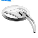 Mirror オーバルミラーショートティアドロップスロットステム495613ハーレー65-13バイキーズチョイスX7 Oval Mirrors Short Teardrop Slotted Stems 495613 Harley 65-13 Bikers Choice X7