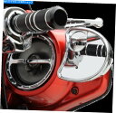 Mirror ドラッグスペシャリティクロームフェアリングマウントミラーセット14-20ハーリーツーリングFLHX Drag Specialties Chrome...