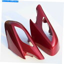 Mirror ABSプラスチックレッドリアビューサイドミラーカバーカウルフィットホンダST1300 2002-2011 ABS Plastic Red Rear View Side Mirror Cover Cowl Fit For Honda ST1300 2002-2011