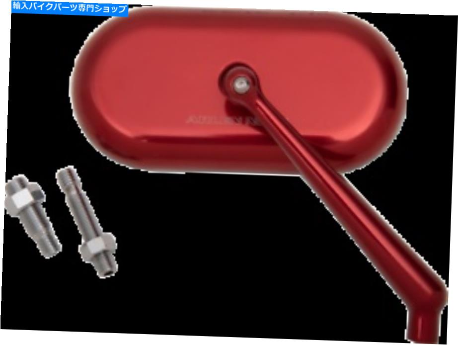 Mirror Arlen Ness Oval Mirror赤right 13-179 Arlen Ness Oval Mirror Red Right 13-179