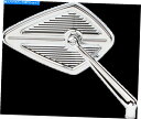 Mirror Arlen Ness Chrome左ダイヤモンドミラー - CNCアルミニウム13-127 Arlen Ness Chrome Left Diamond Mirror - CNC Aluminum Sold Individually 13-127