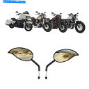 Mirror ハーレーエレクトロロードグライドスポーツスターボバーのための8mmの炎CNCの背面図のミラー 8mm flame CNC Rear View Mirrors For Harley Electra Road Glide Sportster Bobber
