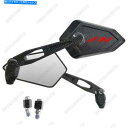 Mirror ミラーストリートカーボンルックロゴレッドホンダSh 300i 300 ABSスポーツ Mirrors Street Carbon Look Log...