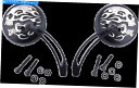 Mirror 新しいドラッグスペシャリ0640-1418火炎スカルミラー NEW DRAG SPECIALTIES 0640-1418 Flame Skull Mirror