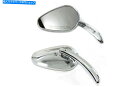 Mirror ビレットの彫刻されたステムクロムを持つ弾丸ミラーセット Bullet Mirror Set with Billet Sculpted Stems ...