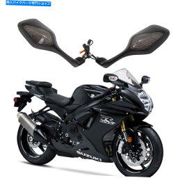 Mirror 鈴木GSX-R600 GSX-R750 GSX-R1000 JのLEDターン信号付きオートバイミラー Motorcycle Mirrors With LED Turn Signal For Suzuki GSX-R600 GSX-R750 GSX-R1000 J