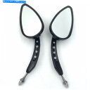 Mirror Harley Dyna Electra Glide Fatboyのための黒い頭蓋骨の背部ミラー Black Skull Rearview Side Mirrors For Harley Dyna Electra Glide Fatboy