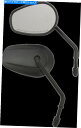 Mirror ドラッグスペシャリブラックOEスタイルの涙ドロップショートステムミラー - 0640-1308 Drag Specialties Black OE-Style Tear Drop Short Stem Mirror - 0640-1308