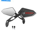 Pair of Mirrors Street with Logo Red Triumph 1050 Speed Triple 2005-2013