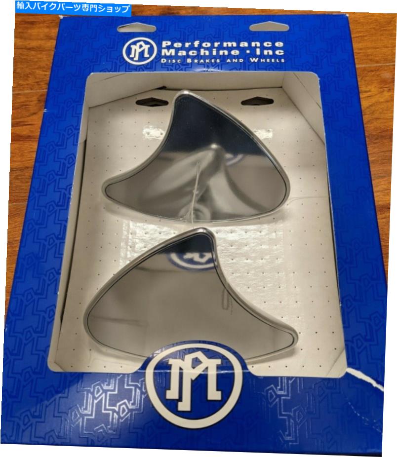 Mirror パフォーマンス機械0064-2047-CHクロームFLツーリングミラー Performance Machine 0064-2047-CH..