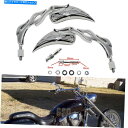 Mirror Harley 48 XL88 / 1200 Rewive Mirrors Chrome Little Flameプラスチック+アルミUS For Harley 48 XL88/1200 Rearview Mirrors Chrome Little Flame Plastic+Aluminum US