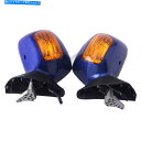 Mirror Honda Goldwing GL1800 2001-2017 02 03のための青い背面図のミラー信号フィット Blue Rear View Mirror Signal Fit For Honda Goldwing GL1800 2001-2017 02 03