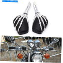 Mirror スカルハンドミラーのためのホンダ州間炎のためのSaber Stateline VT 1300 Valkyrie Skull Hand Mirrors For Honda Interstate Fury Sabre Stateline VT 1300 Valkyrie