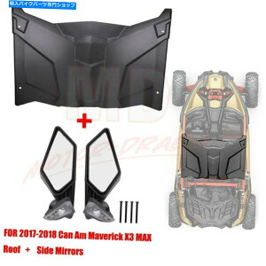 Mirror Maverick X3 2017-2021 715002902のためのUTVハードルーフトップカバーサイドミラー UTV Hard Roof Top Cover Side Mirrors For Can Am Maverick X3 2017-2021 715002902