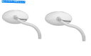 Mirror 凸面サイドビューオートバイミラーセットのArlen Ness Chromeソフトベンドねじ Arlen Ness Chrome Softbend ...