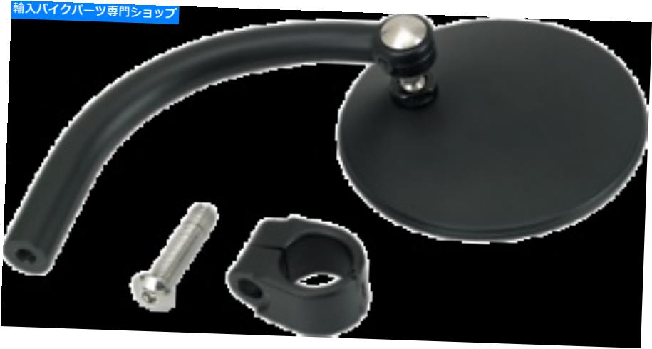 Mirror Biltwell Utility Mirrors 7/8 "Black Round Large 6503-578-131 BILTWELL Utility Mirrors 7/8..