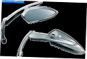 Mirror 鎌の台形クロムナイフハンドルバーミラーセットのクラスカン1449レトロなネジ Kuryakyn 1449 Retro Screw in Scyth...