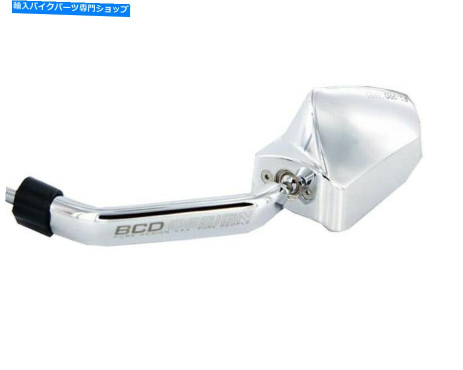 Mirror ミラーのペアBCD F1クロームスクーターオートバイスポーツレーシングレトロビンテージ新品 Pair..