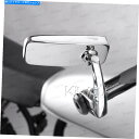 Mirror バーエンドミラークラシックな長方形のクロムカスタムパートはインドのスカウトボバーにフィット Bar end mirror Classic rectangular chrome custom part fits Indian Scout Bobber