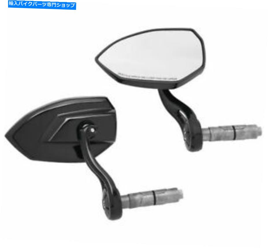 Mirror Kuryakyn Phantomブラックバーエンドミラー1959年攻撃的スタイリング Kuryakyn Phantom Black Bar End Mirrors 1959 Aggressive Styling