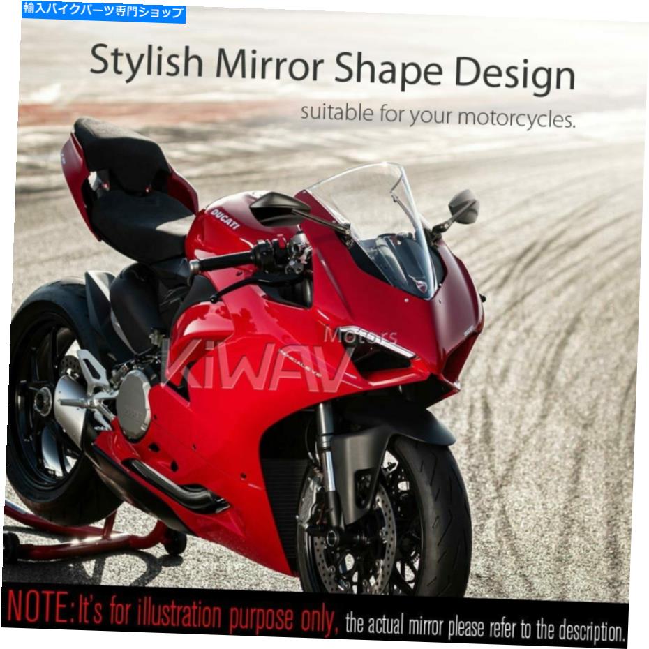 Mirror フェアリングミラーブラックパルミイクロムベースはDucati 1299 Panigale S 15'-16 'にフィット..